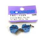 Square R/C Aluminum Wheel Hex Hub for Most Tamiya, 5mm (2 pcs.)