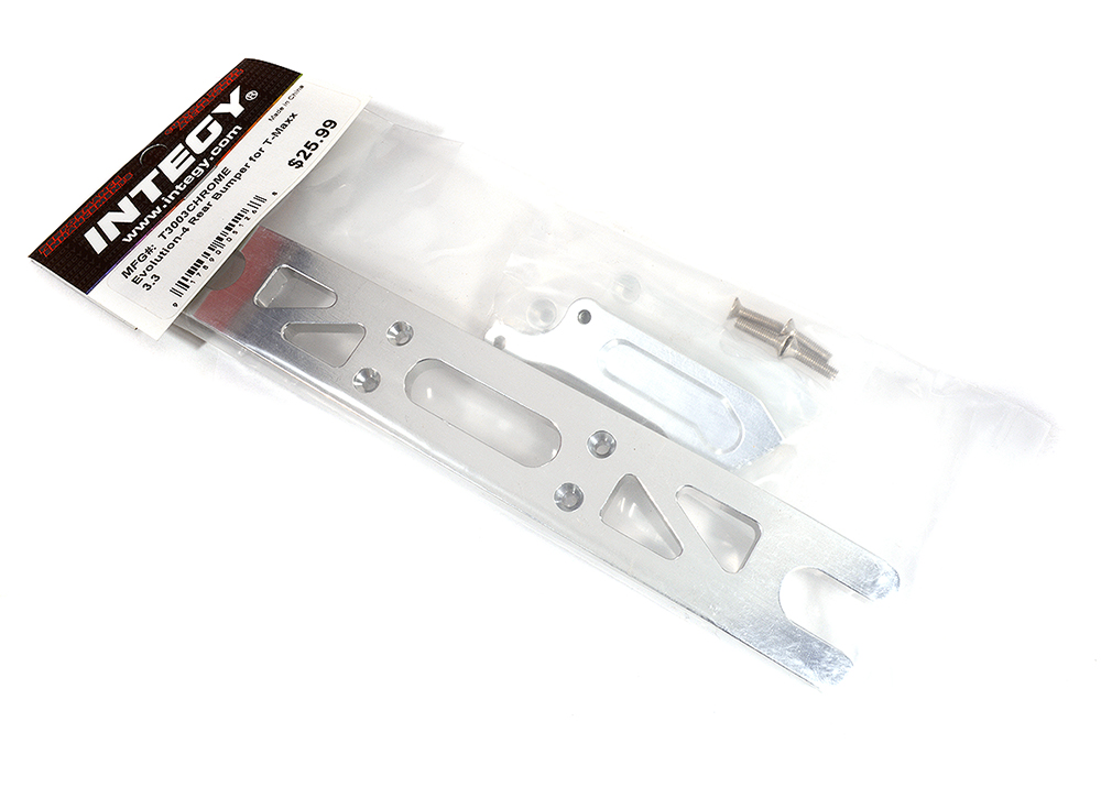 T3003CHROME Evo-4 Rear Bumper for T-Maxx 3.3 (3903 3905 3906 3908 4907 4908 4909 4910) - Image 1