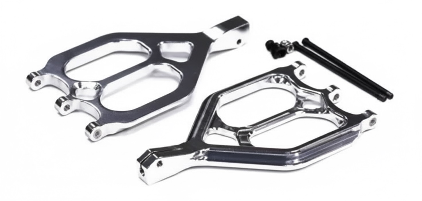 T3019SILVER Evo-5 F/R Upper Arm for T/E-Maxx 3903 3905 3906 3908 4907 4908 4909 4910 5131R - Image 1
