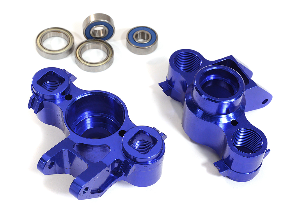 T3118B Alloy Steering Blocks for 1/10 Revo, E-Revo, Summit, Slayer (10.75mm pivot ball) - Image 1