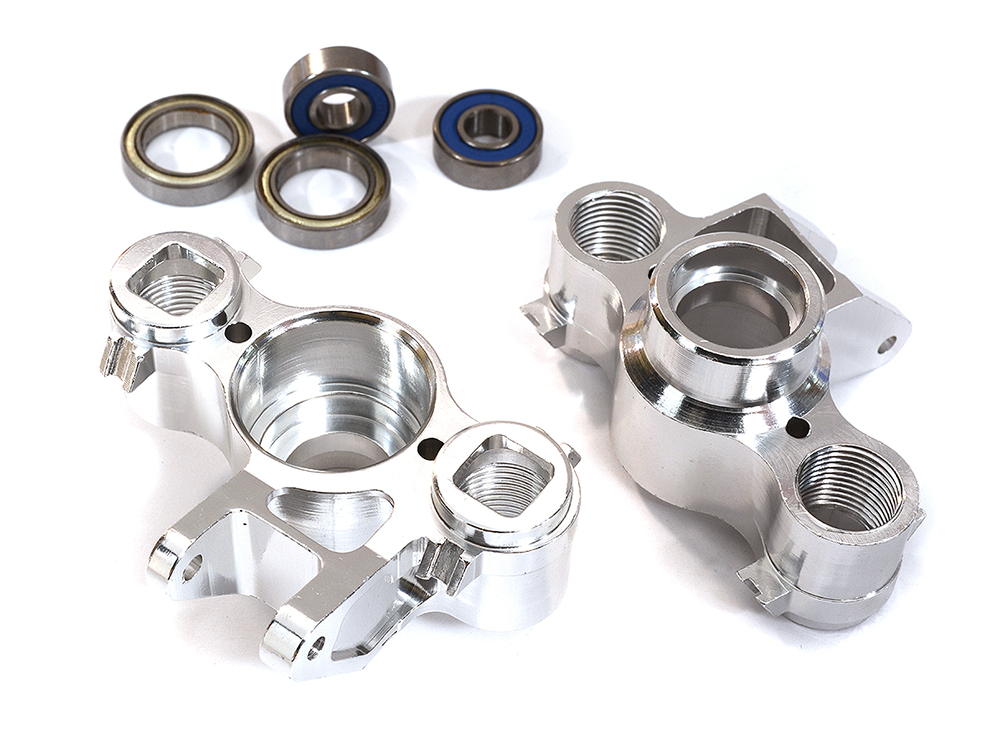 T3118S Alloy Steering Blocks for 1/10 Revo, E-Revo, Summit, Slayer (10.75mm pivot ball) - Image 1