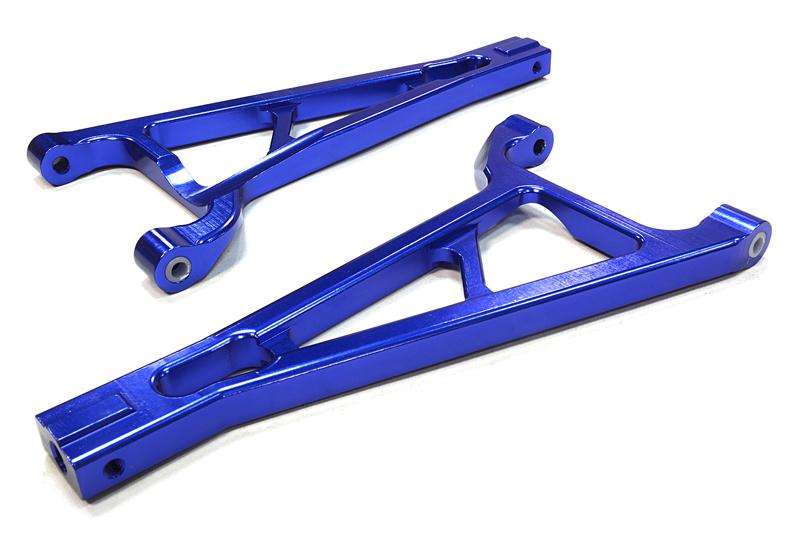 T3203BLUE V2 Evolution3 Front Upper Arm (L+R) for 1/10 Revo 3.3, E-Revo, Summit - Image 1