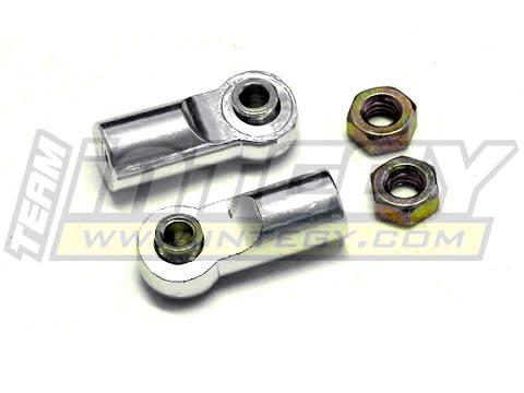 T3236SILVER Alloy 4mm Ball End (2) for Revo, E-Revo, Summit & Slayer(both) Shocks MSR6 Type - Image 1