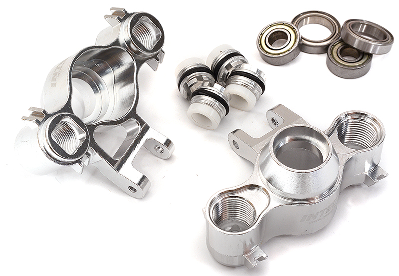 T3252SILVER E3 Steering Blocks for 1/10 Revo, E-Revo, Summit, Slayer, T/E-Maxx 3903/5/8, 490 - Image 1