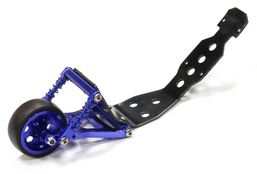 T3277BLUE Alloy Wheelie Bar for Traxxas 1/10 Revo, Summit - Image 1