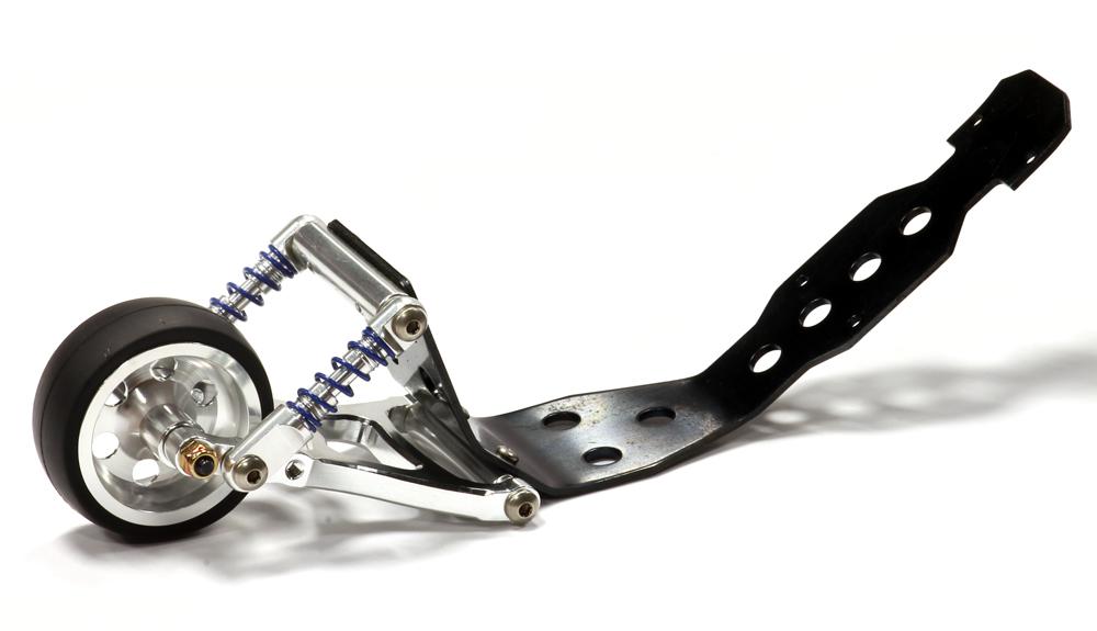 T3277SILVER Alloy Wheelie Bar for Traxxas 1/10 Revo, Summit - Image 1