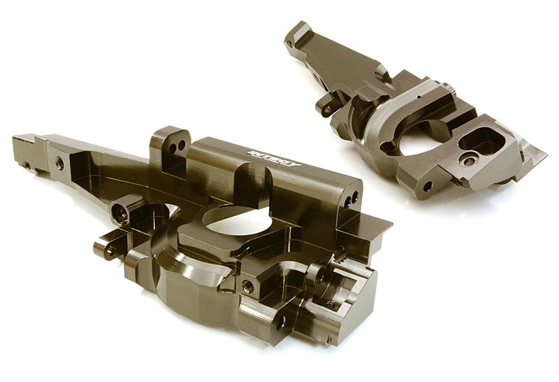 T3296GREY Billet Machined Rear Bulkhead for Traxxas 1/10 E-Revo (-2017) & Revo 3.3 5329 - Image 1