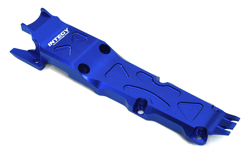 T3410BLUE Center Skid Plate for Traxxas 1/16 E-Revo VXL, Slash VXL, Summit VXL, Rally - Image 1