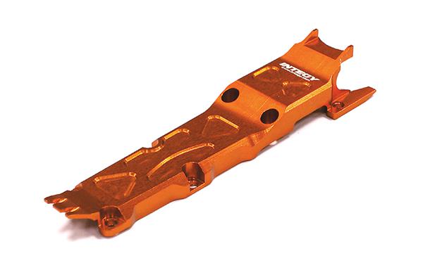 T3410ORANGE Center Skid Plate for Traxxas 1/16 E-Revo, Slash, Summit, Rally - Image 1