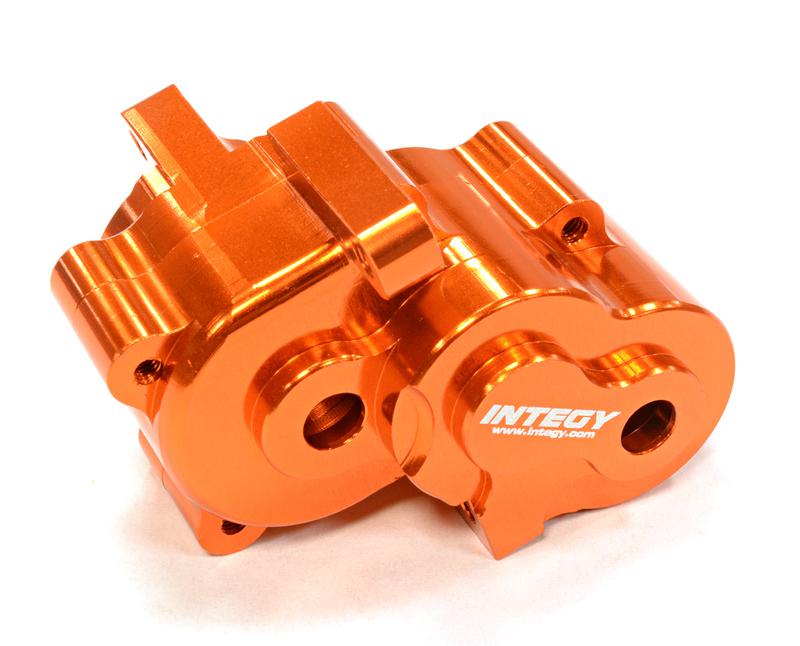 T3429ORANGE Alloy Gearbox for Traxxas 1/16 E-Revo VXL, Slash VXL, Summit VXL, Rally - Image 1