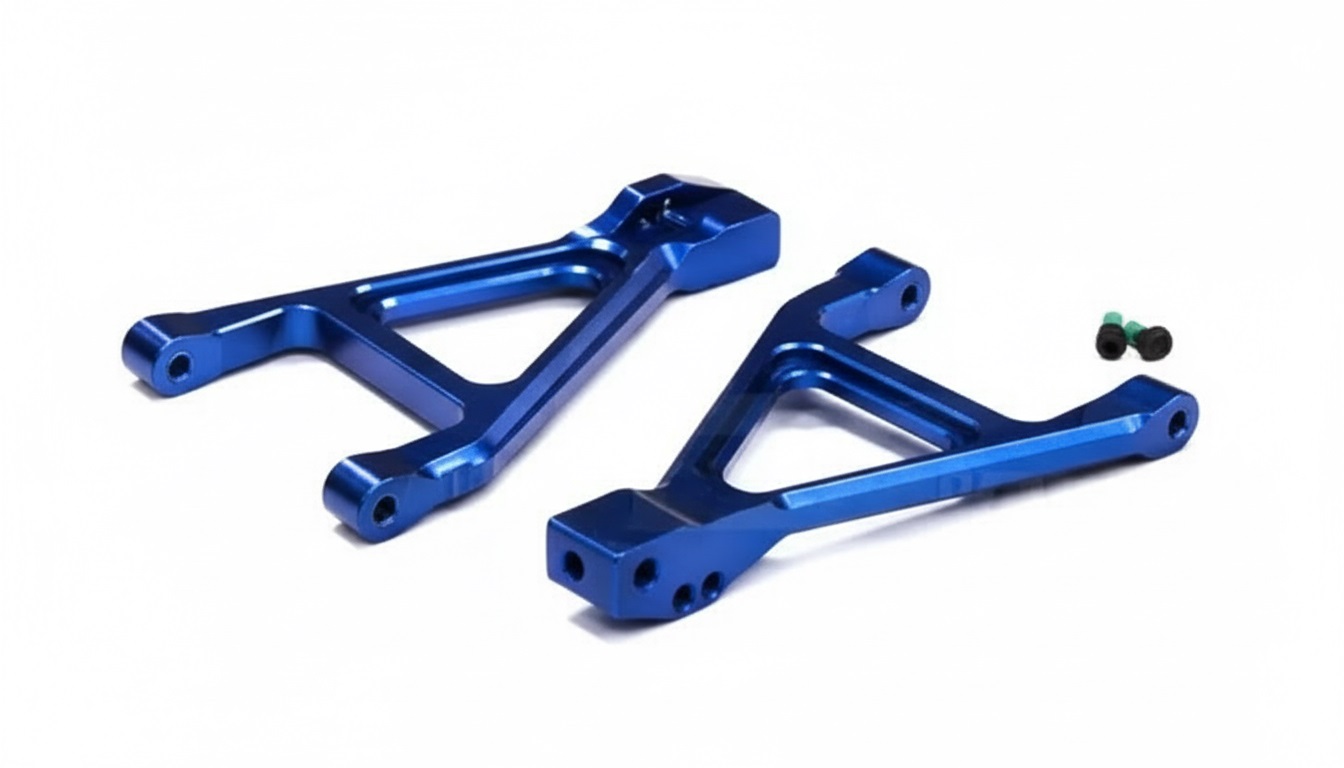 T3458BLUE Billet Machined Type II Rear Lower Arm for Traxxas 1/16 Slash VXL & Rally - Image 1