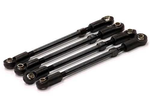 T3487 Front & Rear Turnbuckle Pushrods (4) 66mm for Traxxas 1/16 E-Revo - Image 1