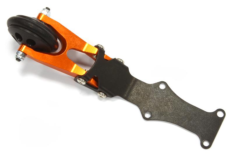 T3488ORANGE Billet Machined Wheelie Bar for Traxxas 1/16 E-Revo, Slash, Summit - Image 1