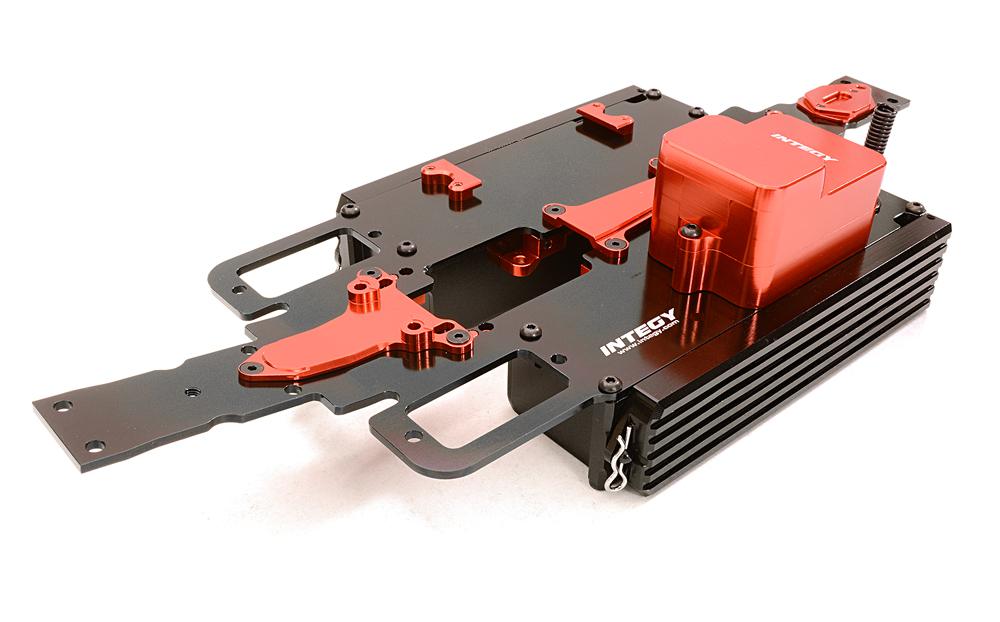 T3505RED V2 Complete Alloy Chassis Set for Traxxas 1/16 E-Revo, Slash, Summit & Rally - Image 1