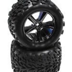 Type IV Wheel and Tire Set (2) for 1/16 E-Revo VXL & Summit VXL (O.D.=81mm)