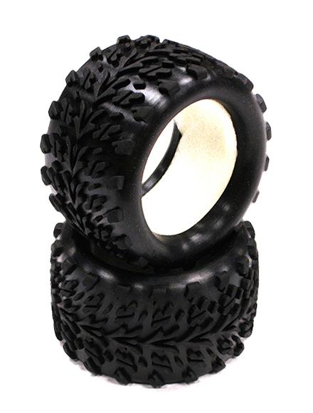 T3519 Replacement Tire (2) fit T3516 Type Wheels for 1/16 E-Revo, Summit VXL(O.D.=81mm - Image 1