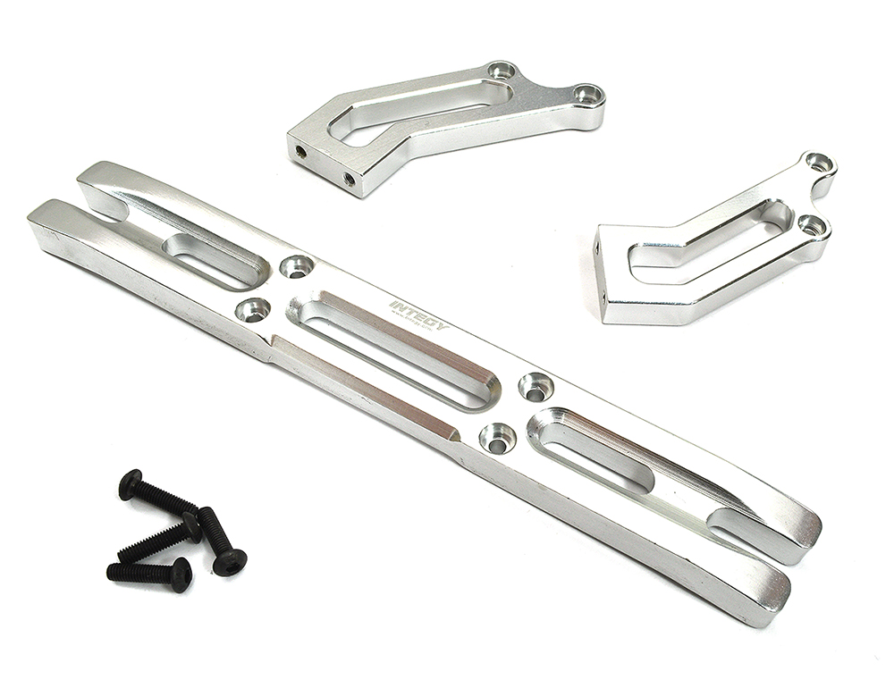 T3662SILVER HD Rear Bumper for Traxxas T-Maxx 3.3 (3903 3905 3906 3908 4907 4908 4909 4910) - Image 1