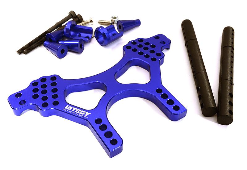 T3683BLUE 7075 Universal Shock Tower for T-Maxx3.3 3903 3905 3906 3908 4907 4908 4909 4910 - Image 1