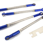 Complete Titanium Turnbuckle Set (4) for T-Maxx 3903 3905 3908 4907 4908 4909