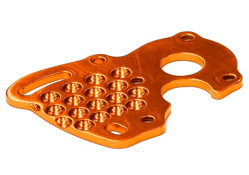 T3984ORANGE Billet T2 Motor Plate for Traxxas 1/16 VXL Only (E-Revo, Slash, Summit, Rally) - Image 1