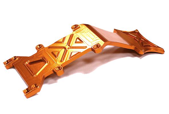 T4084ORANGE Billet Machined Rear Skid Plate for E-Maxx 3903 3908 & T-Maxx 4908 4907 4910 - Image 1