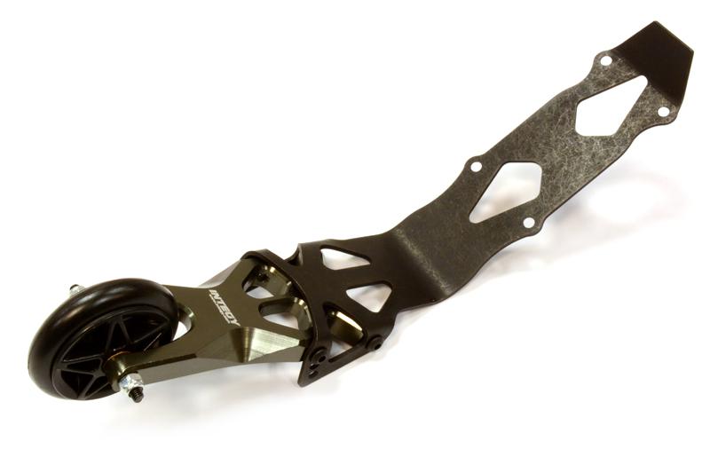 T4121GREY Evo-6 Billet Machined Alloy Wheelie Bar for Traxxas 1/10 E-Revo (-2017) & Summit - Image 1