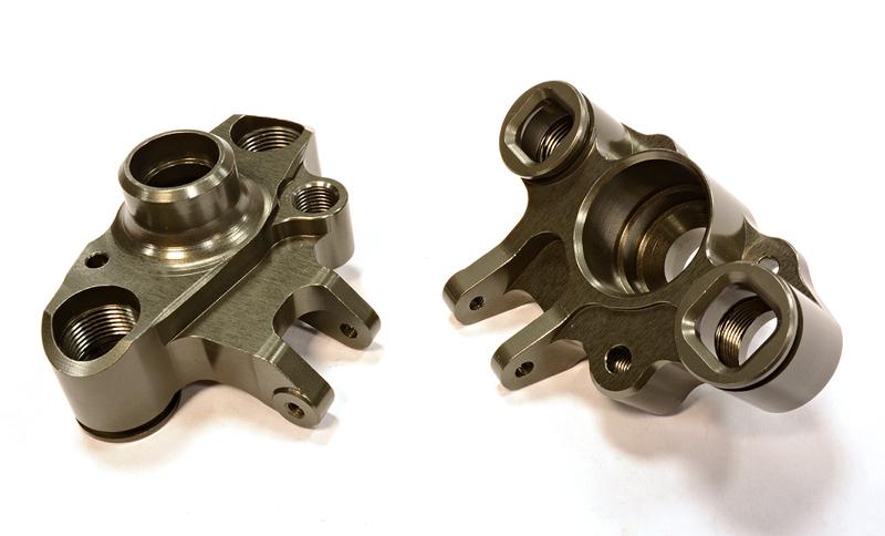 T4123GREY Steering Blocks for E-Revo (-2017), E/T-Maxx & Summit w/ T4122 Conversion 5334 - Image 1