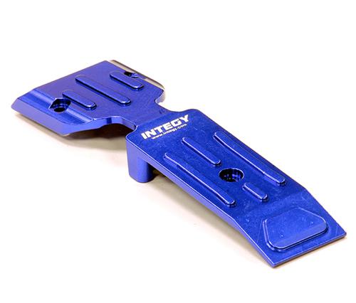 T4128BLUE Billet Machined Aluminum Front Mid Skid Plate 1/10 E-Revo & Revo 3.3 5337 - Image 1