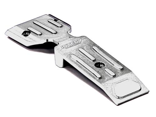 T4128SILVER Billet Machined Aluminum Front Mid Skid Plate 1/10 E-Revo & Revo 3.3 5337 - Image 1