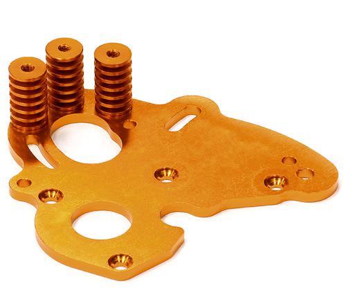 T4142ORANGE Machined Motor Heatsink Plate for Traxxas 1/10 E-Revo(-2017) (Dual Motor) 5690 - Image 1