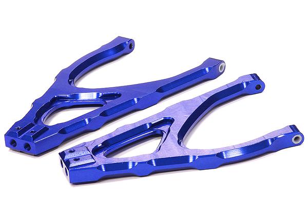 T4145BLUE Billet Rear Upper Arm EXT Wheelbase for Traxxas 1/10 Revo, E-Revo & Summit 5333R - Image 1
