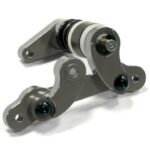 Grey Billet Machined Aluminum Steering Bellcrank Set for HPI 1/12 Savage XS Flux