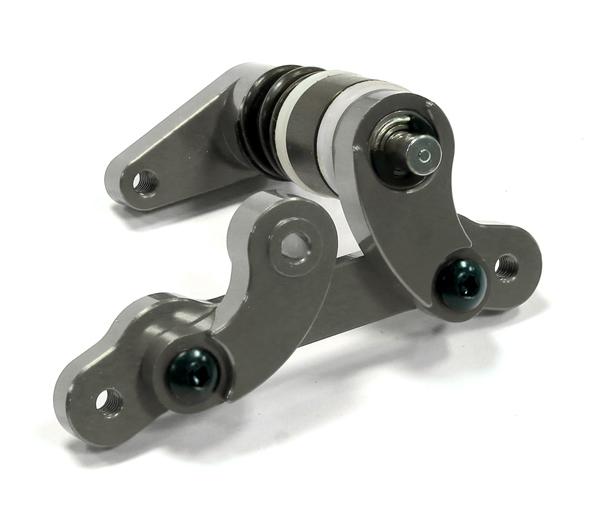 T5021GREY Grey Billet Machined Aluminum Steering Bellcrank Set for HPI 1/12 Savage XS Flux - Image 1