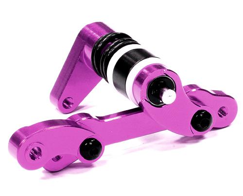 T5021PURPLE Billet Machined Steering Bellcrank for HPI 1/12 Savage XS Flux - Image 1