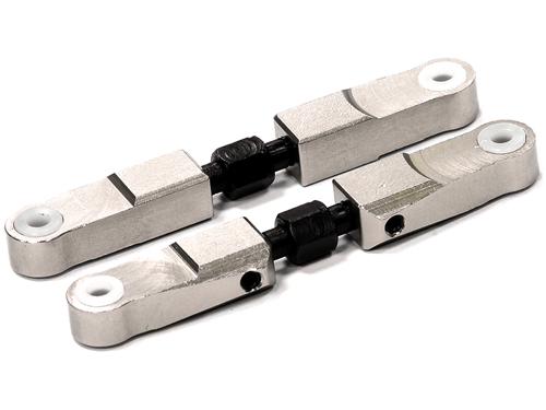 T5024SILVER Billet Machined Upper Suspension Arms for HPI 1/12 Savage XS Flux - Image 1