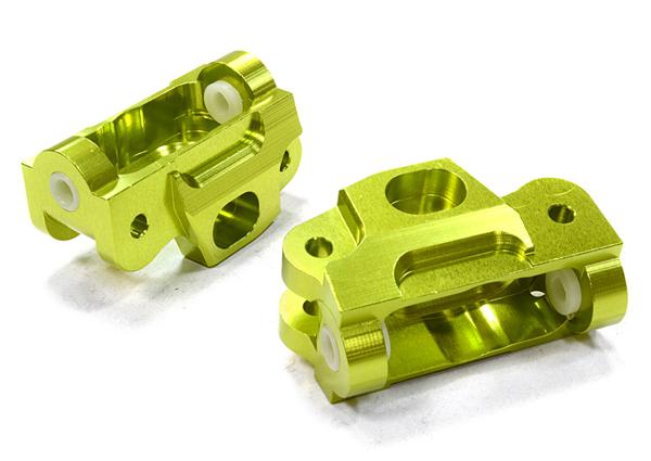 T5030GREEN Billet Machined Caster Blocks for HPI 1/12 Savage XS Flux - Image 1