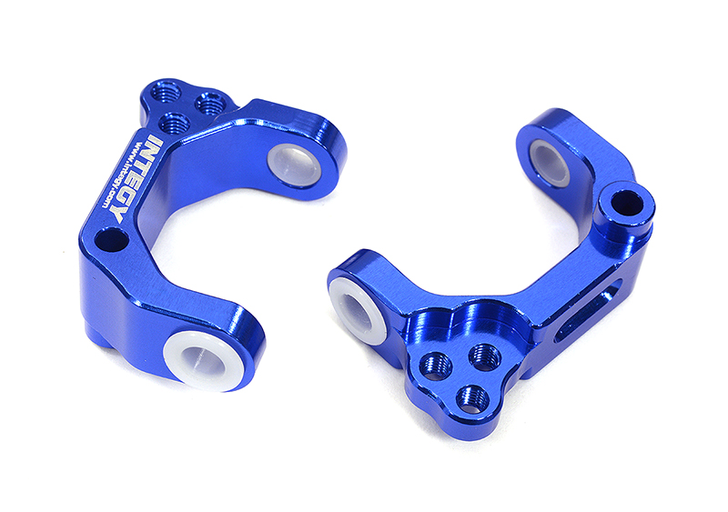 T6626BLUE Alloy Caster Blocks for HPI Nitro Firestorm, E-Firestorm & Blitz - Image 1