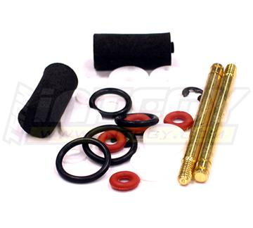 T6664 Front Piggyback Shock Rebuild Kit (2) for T6647 Type HPI Blitz Shocks - Image 1