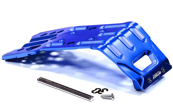 T6722BLUE Billet Machined T2 Skid Plate for Savage X 4.6 2011, Flux & Savage XL - Image 1