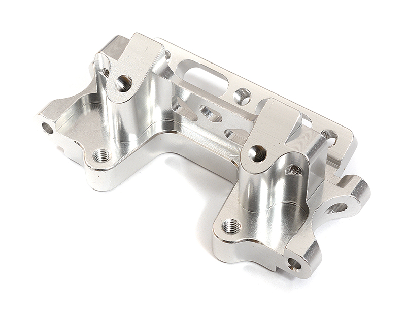 T6755SILVER Billet Machined Front Bulkhead for Traxxas 1/10 Nitro Rustler Stadium Truck 2530 - Image 1