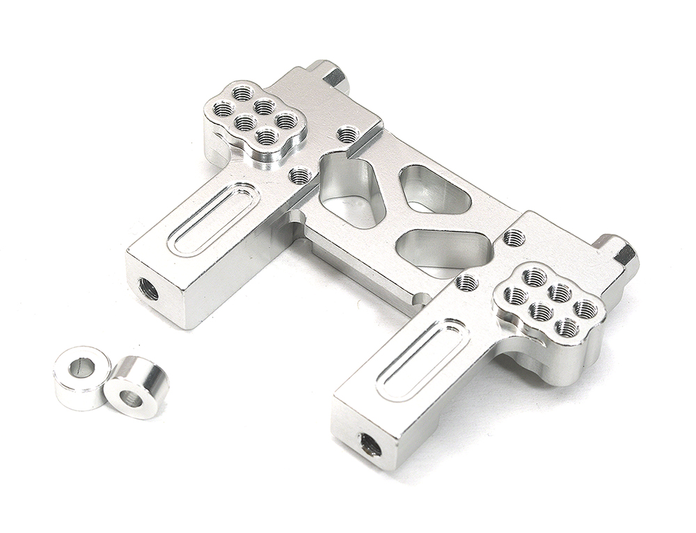 T6760SILVER Alloy Rear Shock Tower Bulkhead for Nitro Rustler 4192 - Image 1