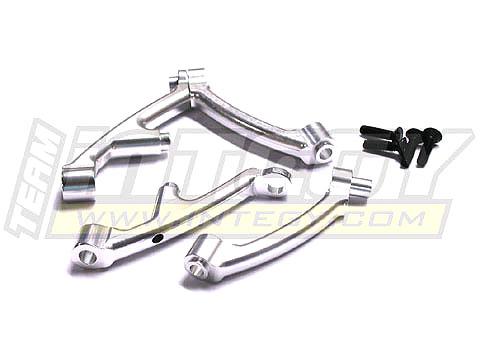 T6812SILVER Billet Machined Alloy Front Shock Tower Support for HPI 1/5 Baja 5B Buggy - Image 1