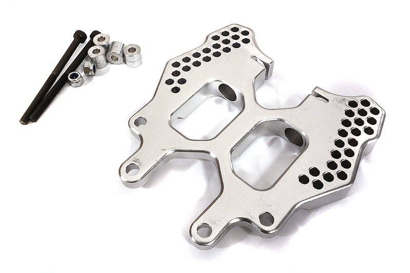 T6901SILVER 7075 Universal Shock Tower for HPI Savage 21 & 25 Monster Truck - Image 1