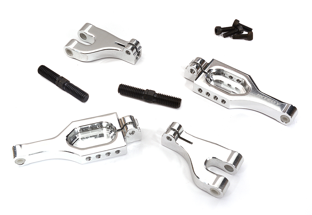 T6918SILVER RS Upper Arm w/ Shock Mount for HPI Savage-X Monster Truck - Image 1