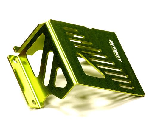 T6932GREEN Machined Alloy Fuel Tank Guard for HPI 1/8 Savage XL Monster Truck - Image 1