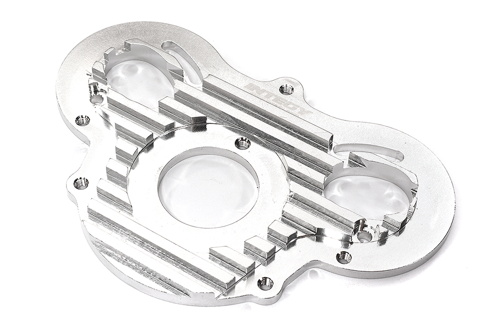 T6960SILVER Billet Machined Alloy Motor Plate for HPI 1/10 E-Savage Monster Truck - Image 1