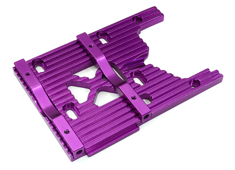 T7033PURPLE HD Engine Plate for HPI Savage-X, 21 & 25 - Image 1