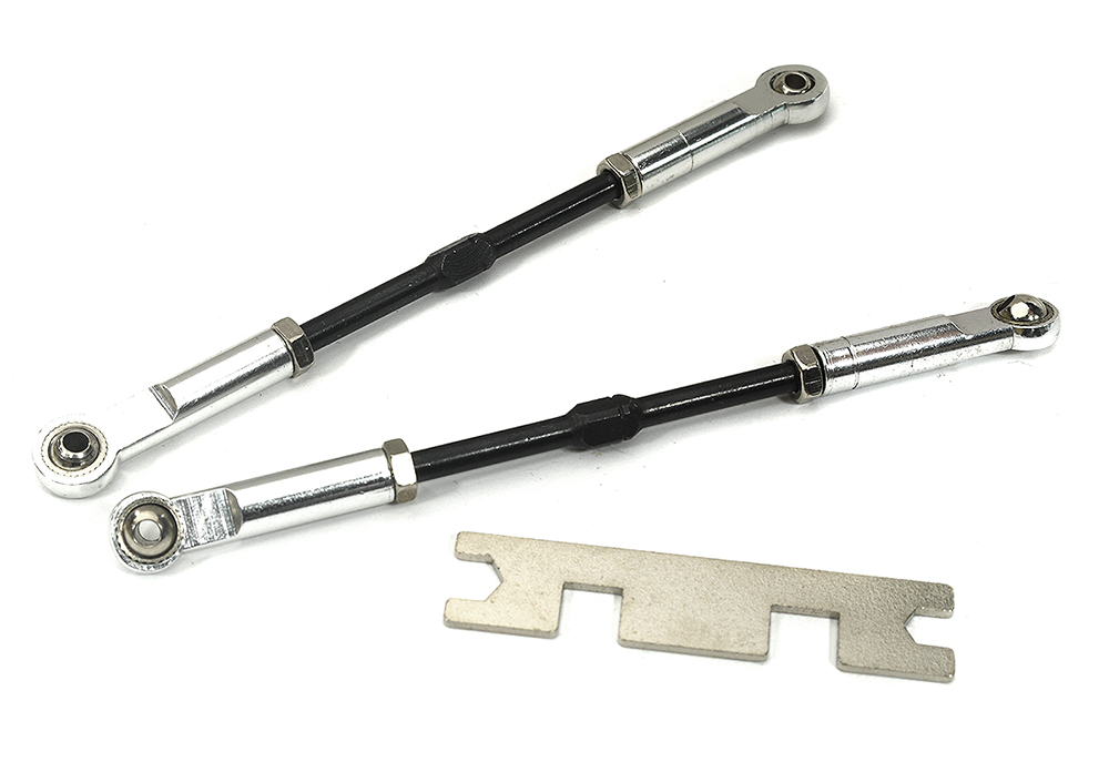 T7090SILVER Super-Duty Turnbuckle (2) for Savage-X - Image 1