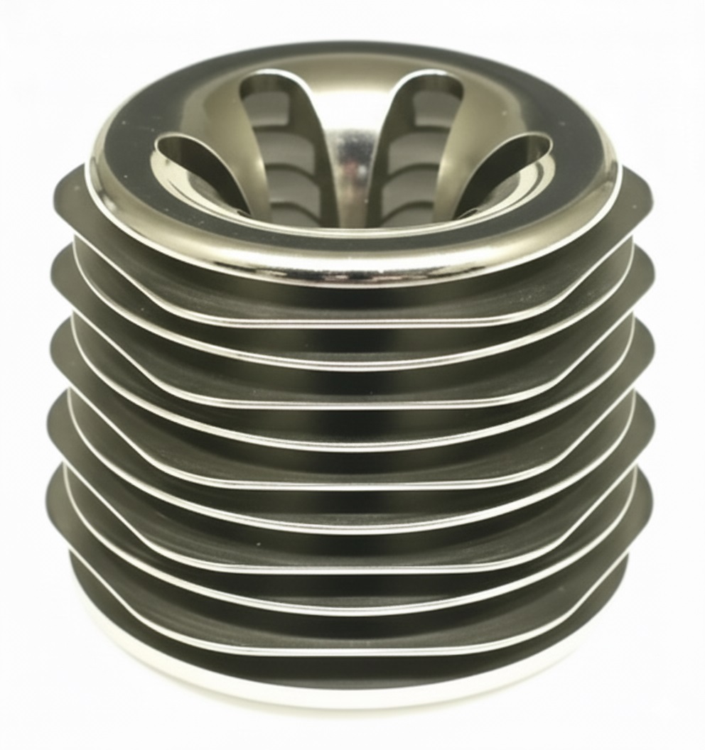 T7115 HEXMAX Chrome Heatsink for Team Associated MGT 21 Engine - Image 1