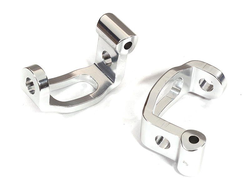 T7138SILVER Billet Machined HD Caster Blocks 4 Degree(2) for Associated 1/10 TC5 Touring Car - Image 1